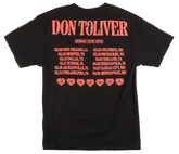 Don Toliver Love Sick 2023 Concert Tour Official Merch Black T-Shirt